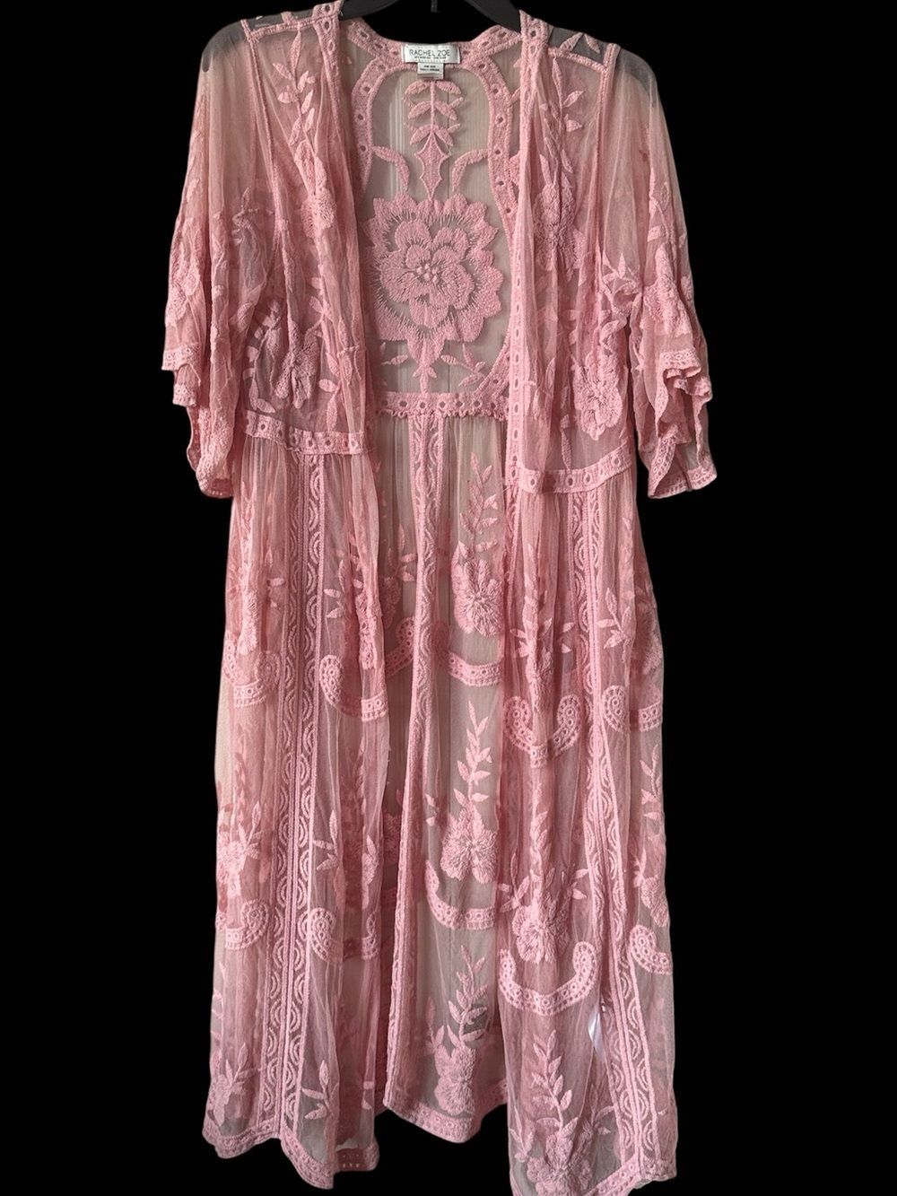 Rachel Zoe Pink Sheer Duster Cardigan!